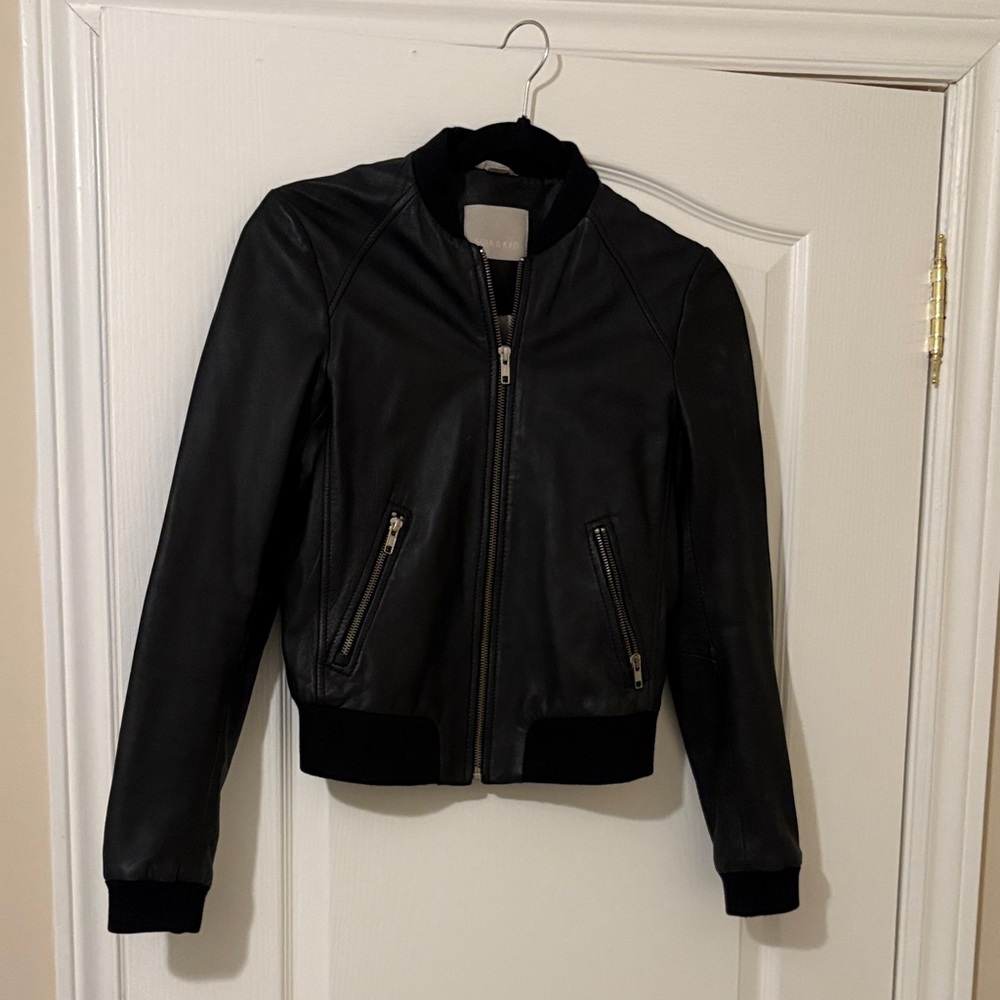 Soia & Kyo Black Bomber Jacket